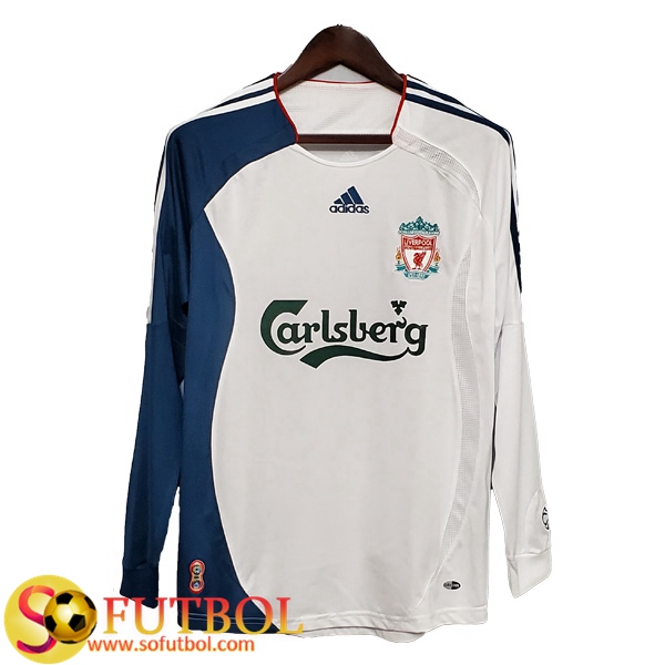 Camiseta Futbol FC Liverpool Retro Manga larga Segunda 2006/2007