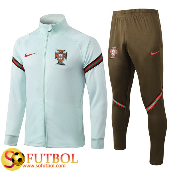 Chandal Futbol Portugal Verde 2020/2021 Chaqueta y Pantalon Entrenamiento