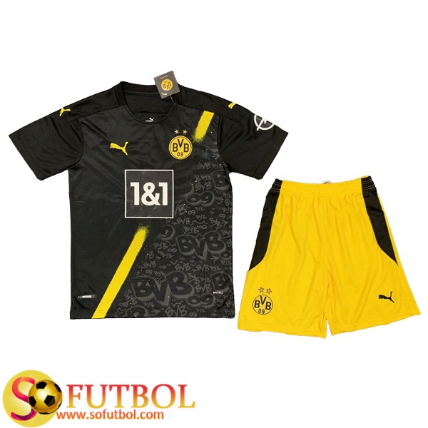 Camiseta Futbol Dortmund BVB Ninos Segunda 2020/21