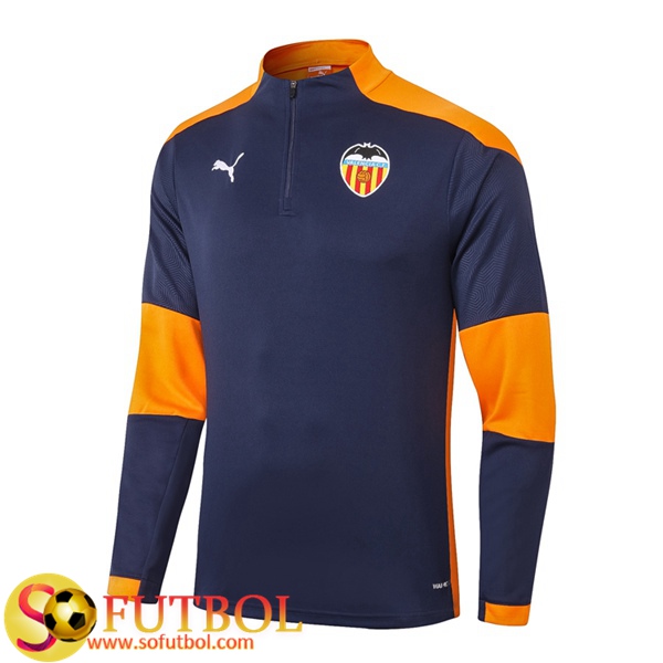 Sudadera de entrenamiento Valencia Azul Royal 2020/2021 Sudadera de entrenamiento Valencia Azul Royal 2020/2021
