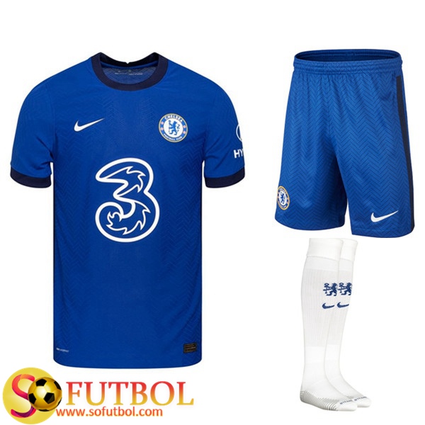 Traje Camiseta Futbol FC Chelsea Primera (Cortos+Calcetines) 2020/21