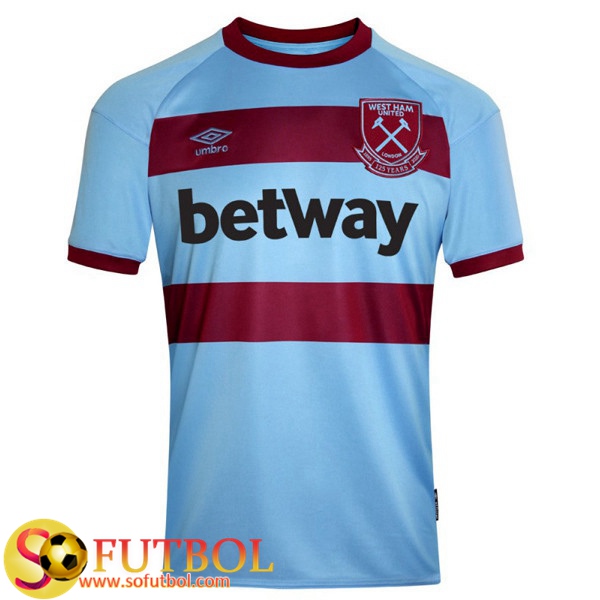 Camiseta Futbol West Ham Segunda 2020/21