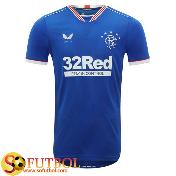 Camiseta Futbol Rangers FC Primera 2020/21
