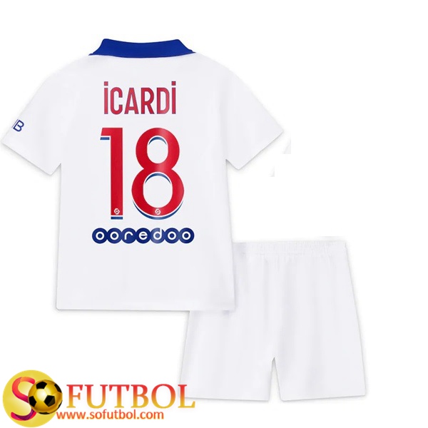Camiseta + Pantalones PSG (Icardi 18) Ninos Segunda 2020/21