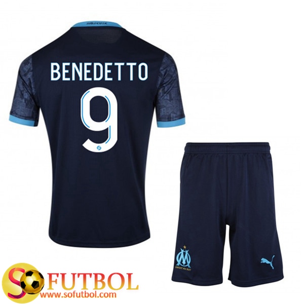 Camiseta + Pantalones Marsella OM (Benedetto 9) Ninos Segunda 2020/21