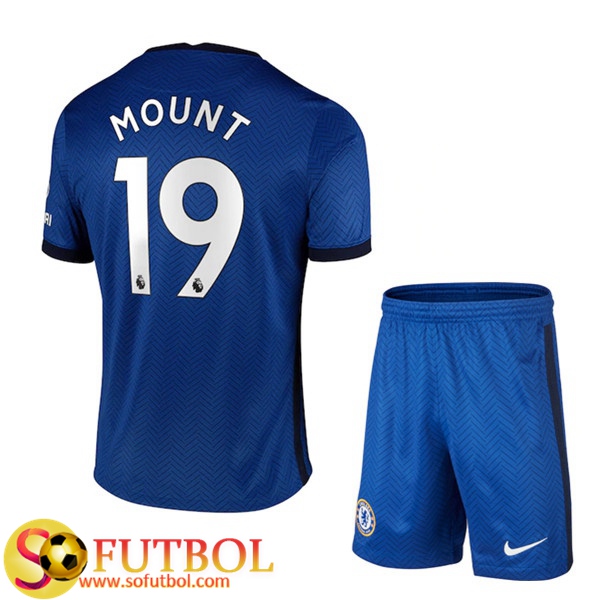 Camiseta + Pantalones FC Chelsea (Mount 19) Ninos Primera 2020/21
