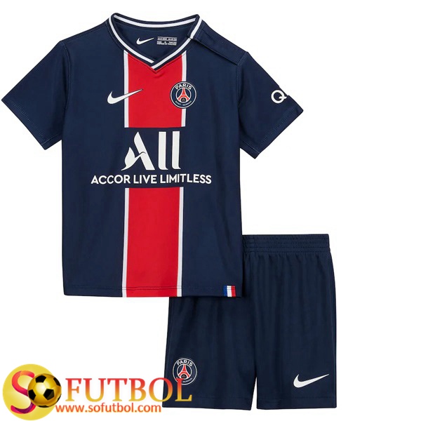Nueva Camiseta + Pantalones PSG Ninos Primera 2020/21