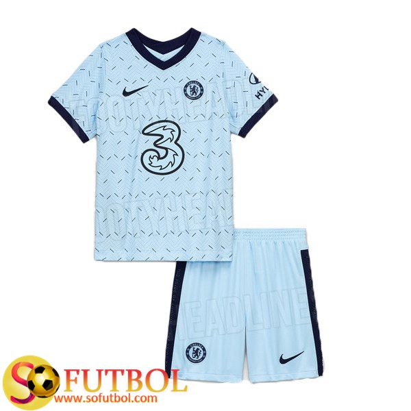 Nueva Camiseta + Pantalones FC Chelsea Ninos Segunda 2020/21