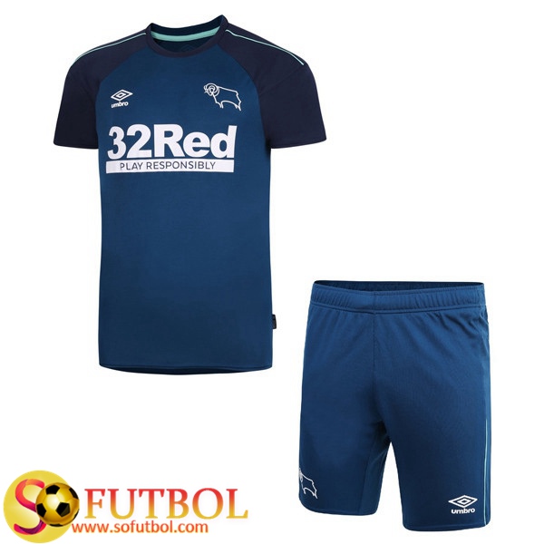 Nueva Camiseta + Pantalones Derby County Ninos Segunda 2020/21