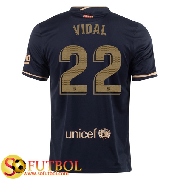 Camiseta Futbol FC Barcelona (VIDAL 22) Segunda 2020/21