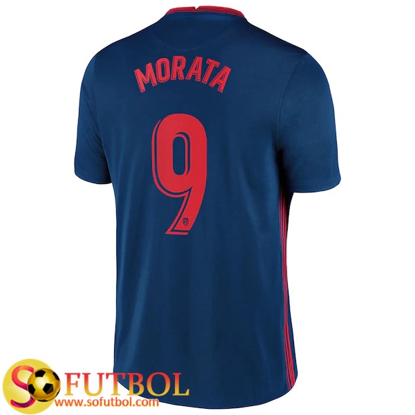 Camiseta Futbol Atletico Madrid (Morata 9) Segunda 2020/21