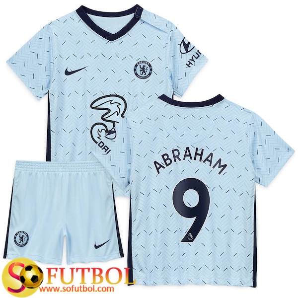 Camisetas Personalizadas Futbol FC Chelsea (Abraham 9) Ninos Segunda 20/21