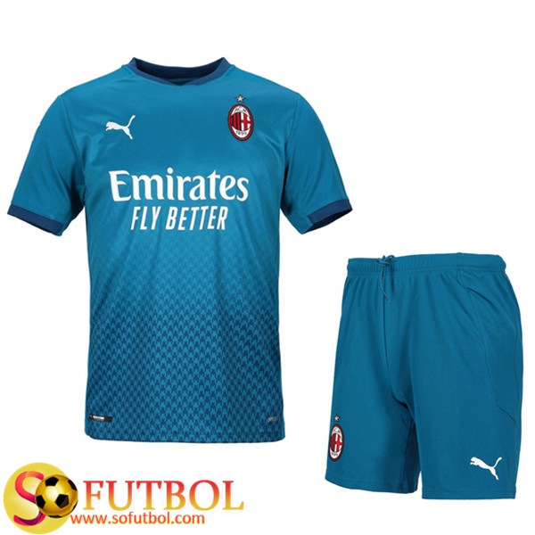 Nueva Camisetas Personalizadas Futbol Milan AC Niño Tercera 20/21
