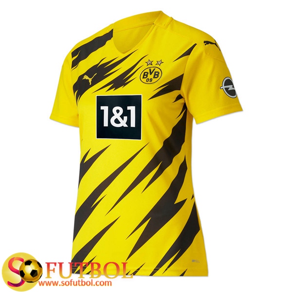 Nueva Camiseta Futbol Dortmund BVB Mujer Primera 2020/21