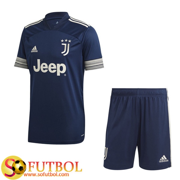 Traje Camiseta Futbol Juventus Segunda + Cortos 2020/21