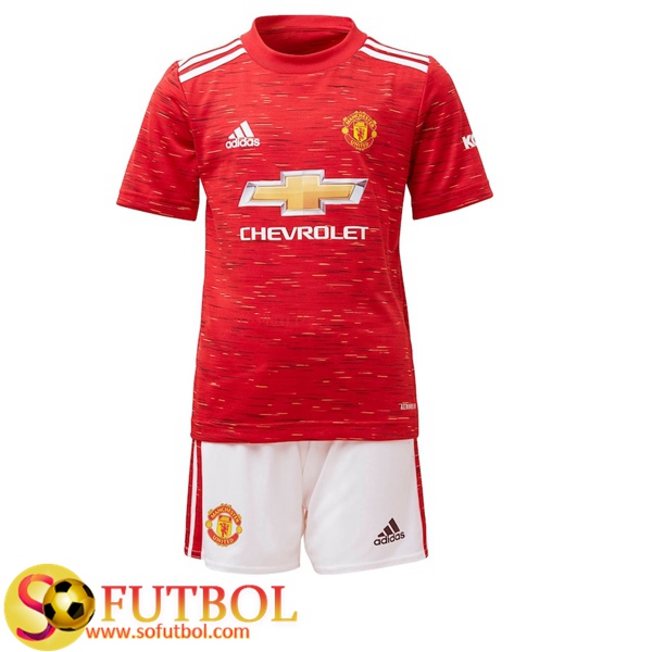 Camiseta + Pantalones Manchester United Ninos Primera 2020/21