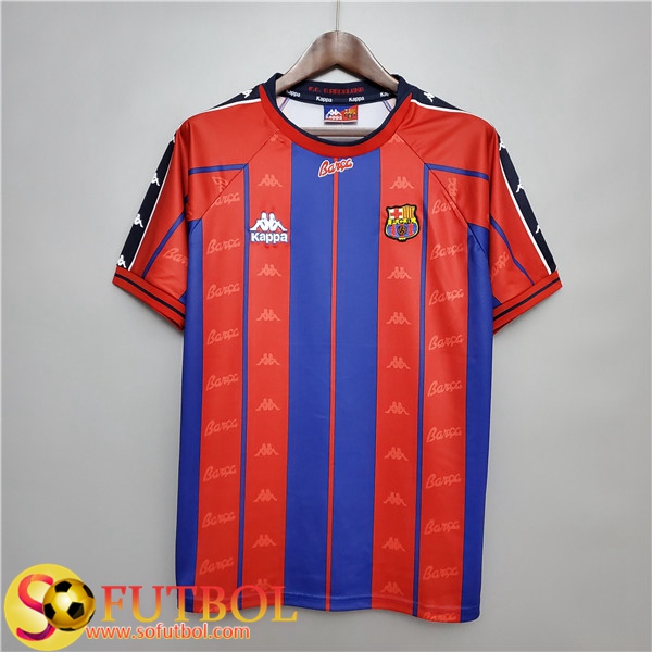 Adicto Brote letra Camiseta Futbol FC Barcelona Retro Primera 1997/1998