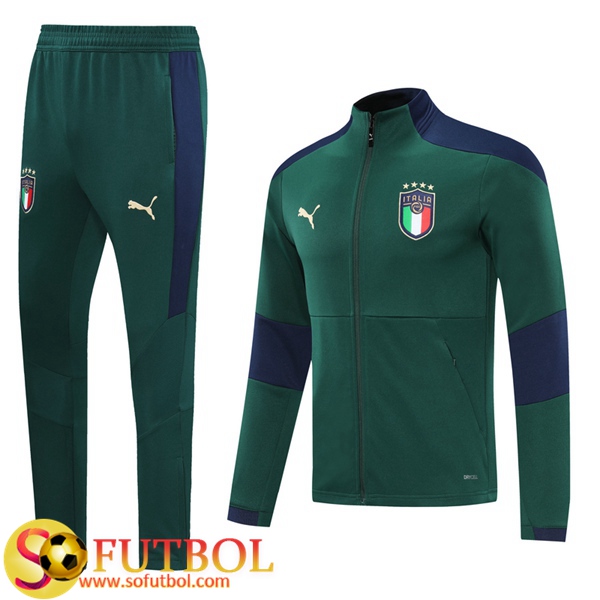 Chandal Futbol Italia Verde 2020/21 / Chaqueta y Pantalon Entrenamiento