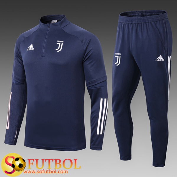 Chandal Futbol Juventus Ninos Azul Royal 2020/21 / Sudadera y Pantalon Entrenamiento
