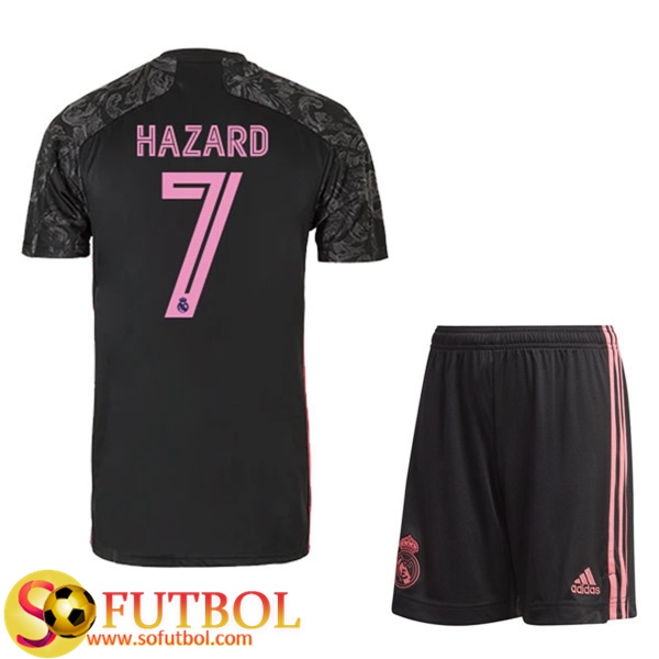 Camiseta + Pantalones Real Madrid (HAZARD 7) Ninos Tercera 2020/21