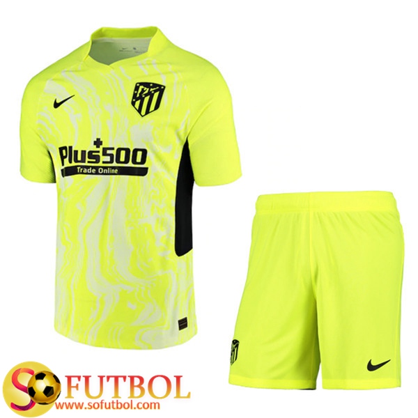 Camiseta + Pantalones Atletico Madrid Ninos Tercera 2020/21