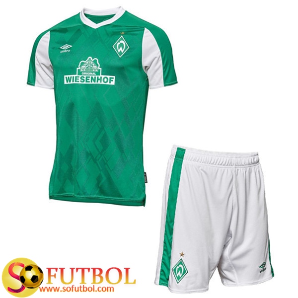Camiseta + Pantalones Werder Bremen Ninos Primera 2020/21