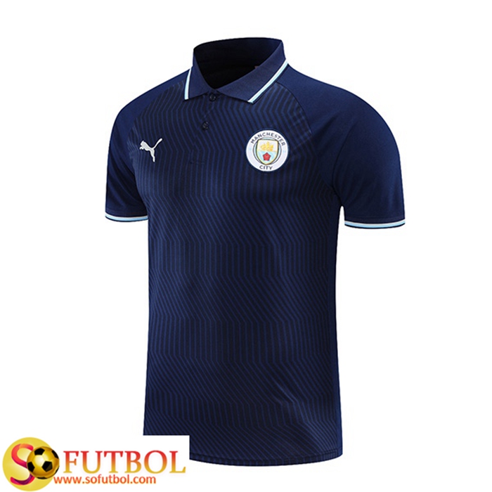 Camiseta Polo Manchester City Azul Marino 2021/2022