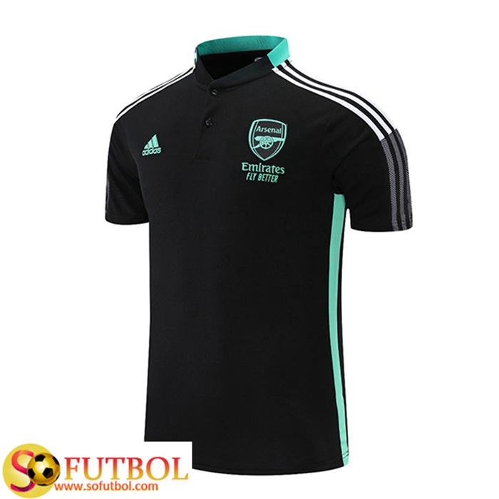 Camiseta Polo FC Arsenal Negro/Verde 2021/2022