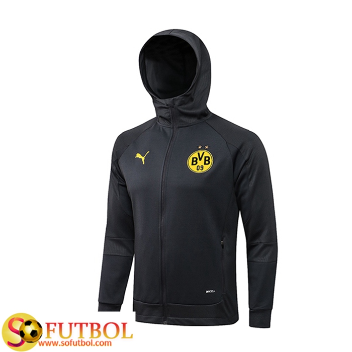 Chandal de Sudadera del Borussia Dortmund 2021-2022 Negro