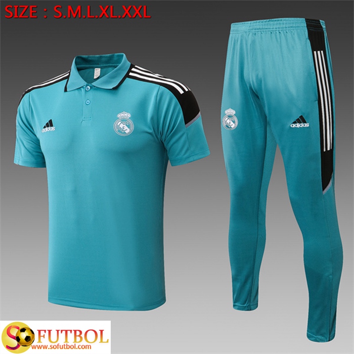 Camiseta Polo Real Madrid + Pantalones Azul 2022/2023