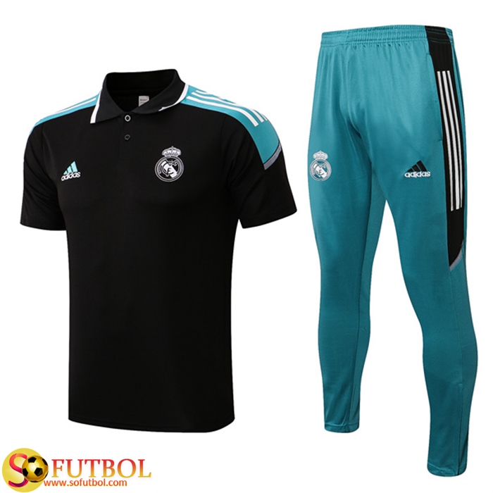 Camiseta Polo Real Madrid + Pantalones Negro 2022/2023