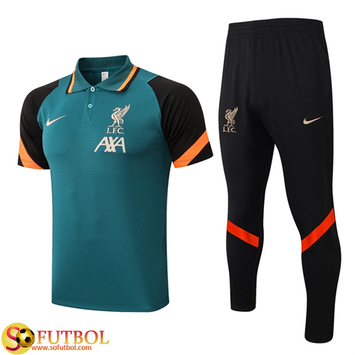 Camiseta Polo FC Liverpool + Pantalones Verde 2022/2023