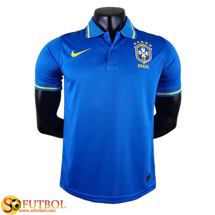 Camiseta Polo Brasil Azul 2022/2023