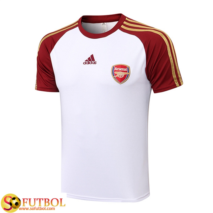 Camiseta Entrenamiento Arsenal Blanco/Rojo 2022/2023