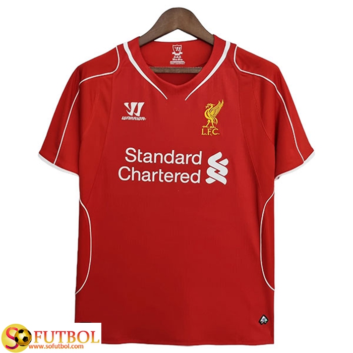Diseno De Camisetas De Futbol FC Liverpool Retro Primera 2014 2015 Baratas