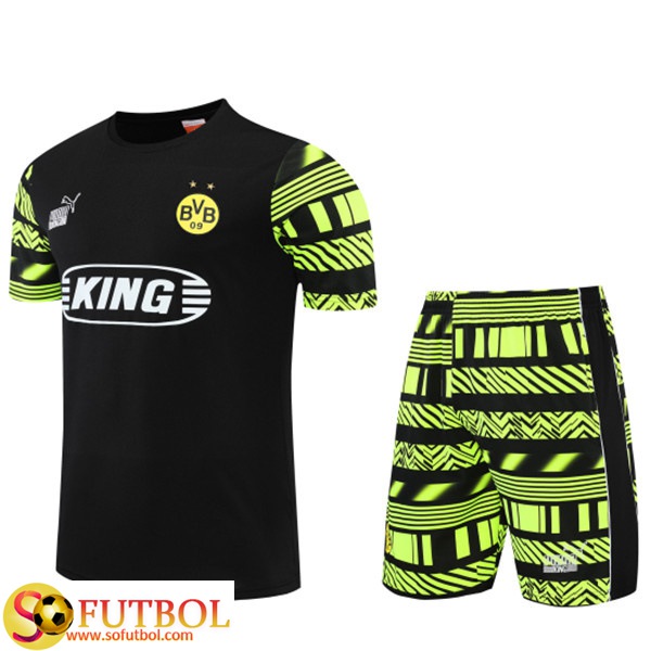 Camiseta Entrenamiento +Cortos Dortmund BVB Negro 2022/2023