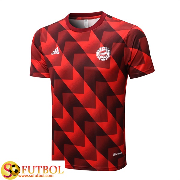 Camiseta Entrenamiento Bayern Munich Negro/Rojo 2022/2023