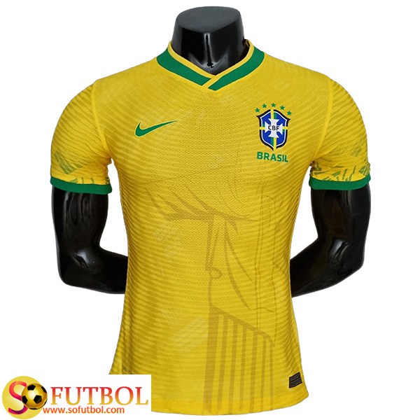 Camisetas De Futbol Brasil Player Version Classic Amarillo Copa Del Mundo 2022
