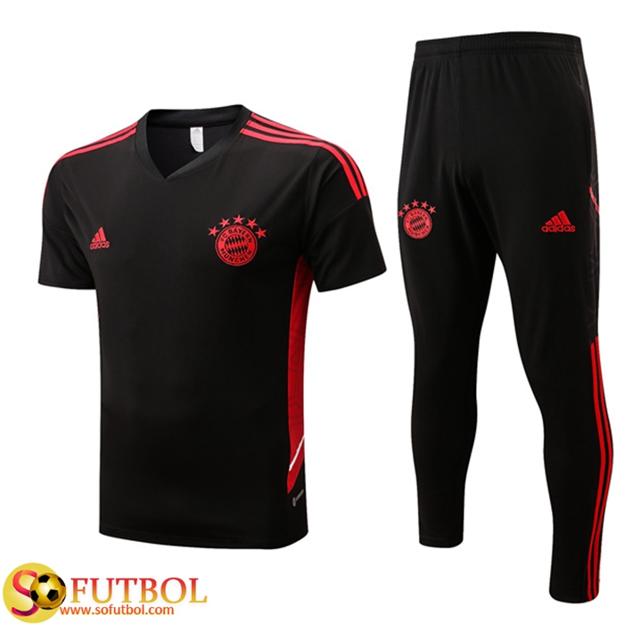 Camiseta Entrenamiento Bayern Munich + Pantalones Negro 2022/2023
