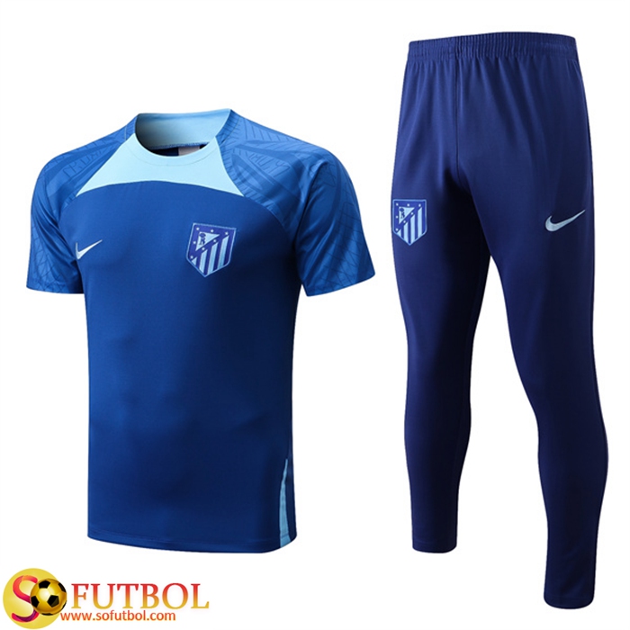 Camiseta Entrenamiento Atletico Madrid + Pantalones Azul 2022/2023