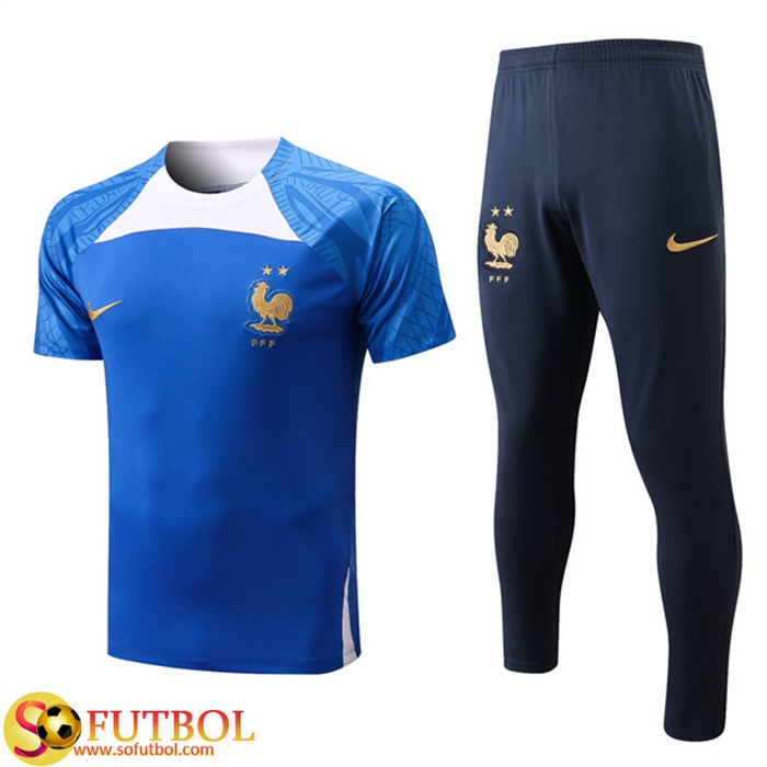 Camiseta de Entrenamiento Francia 2022 Blanco