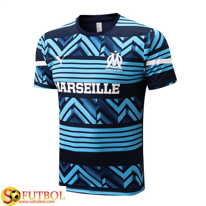 Camiseta Entrenamiento Marsella OM Azul/Negro 2022/2023