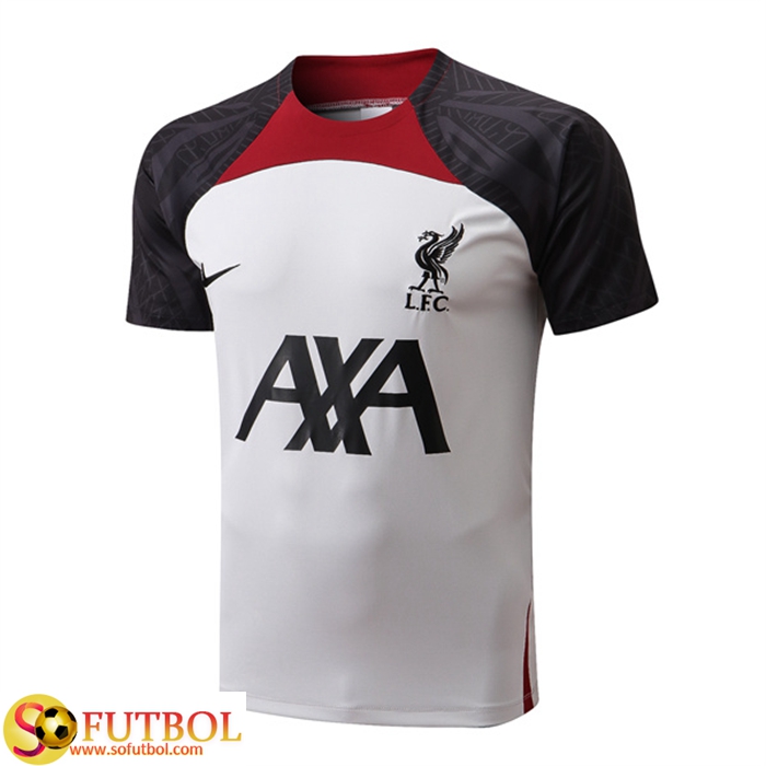 Camiseta Entrenamiento FC Liverpool Blanco/Negro 2022/2023