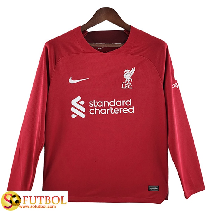 Camisetas De Futbol FC Liverpool Manga Larga Primera 2022/2023