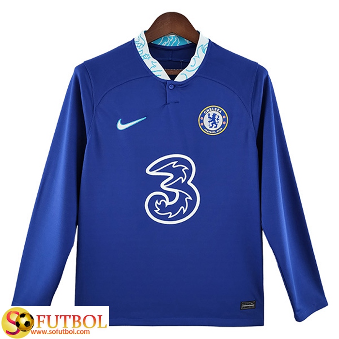 Tienda De Camisetas Futbol FC Chelsea Manga Larga Primera 2022/2023 Baratas