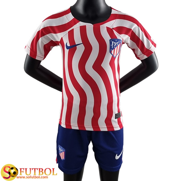 Camisetas De Futbol Atletico Madrid Ninos Primera 2022/2023