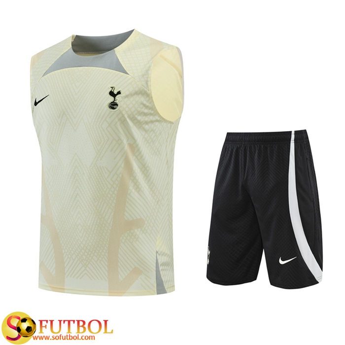 Camiseta Entrenamiento sin mangas + Cortos Tottenham Hotspur Amarillo 2022/2023