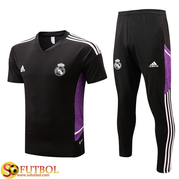 Camiseta Entrenamiento + Pantalones Real Madrid Negro 2022/2023