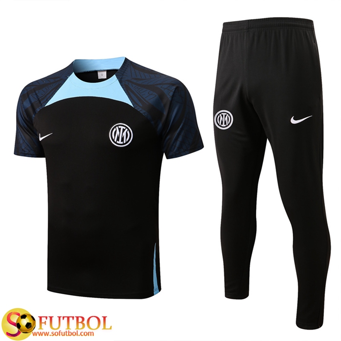 Camiseta Entrenamiento + Pantalones Inter Milan Negro 2022/2023