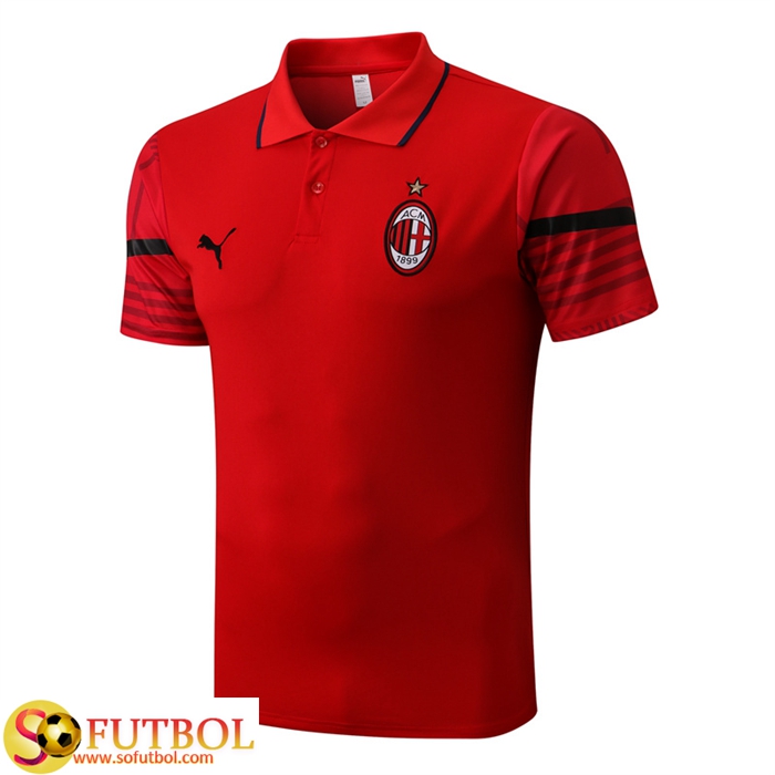 Camiseta Polo AC Milan Rojo 2022/2023